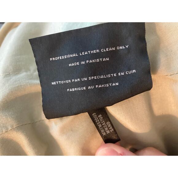 Marc New York Lamb Leather & Knit Jacket Cropped Buttery ~ Sz XS As Is Repair - Picture 6 of 7